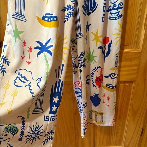 Peach brand Graffic Style wide leg pants women’s Medium NWT - Picture 5 of 11